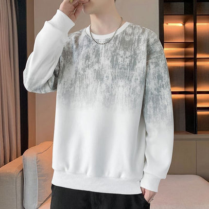 New Tie Dye Crew Neck Hoodie for Men – Stylish Everyday Wear