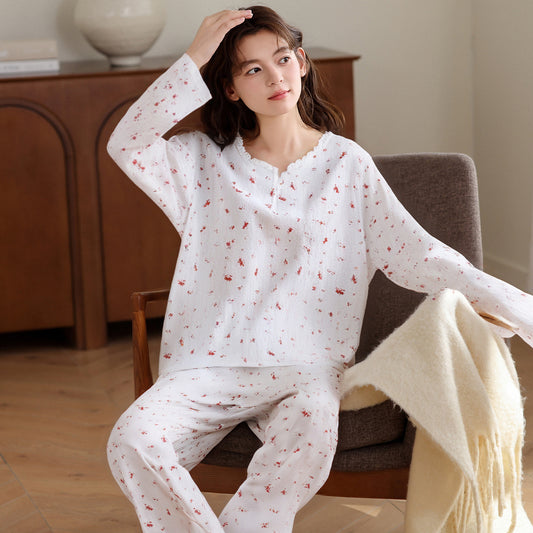 Buy Women’s Simple Pure Cotton Pajamas for Soft Night Comfort