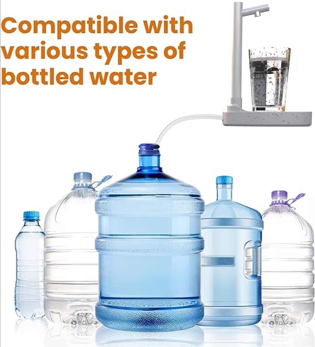 Extension Water Dispenser Automatic Desktop Rechargeable