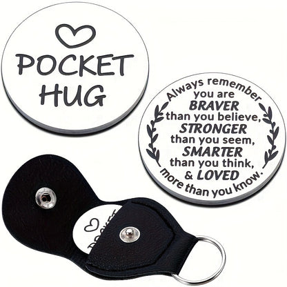 Decision coin double-sided lettering