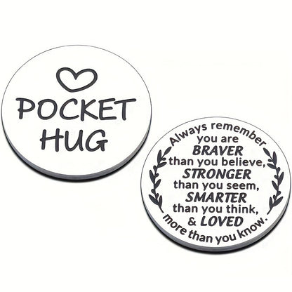 Decision coin double-sided lettering