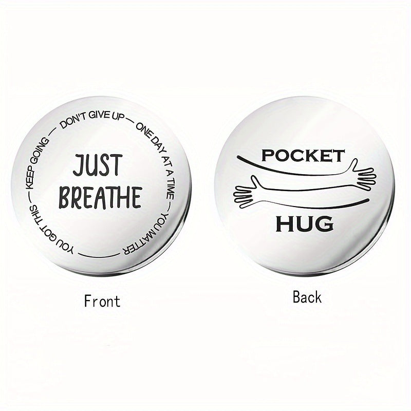 Decision coin double-sided lettering