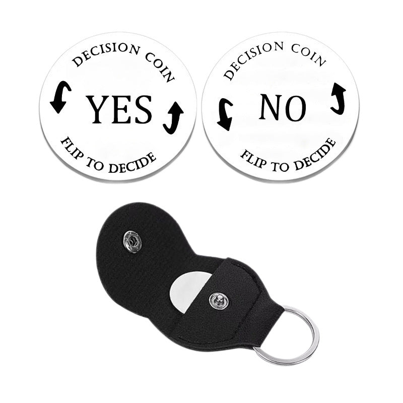 Decision Coin Keychain