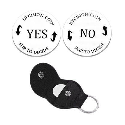Decision Coin Keychain