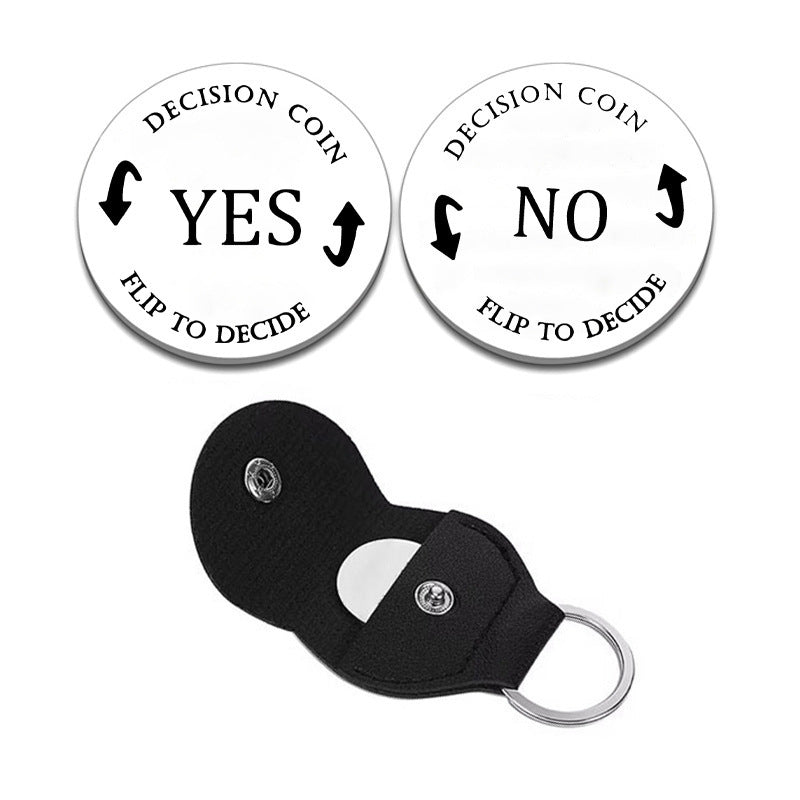 Decision Coin Keychain