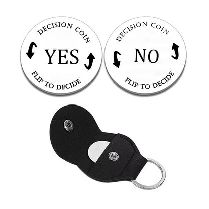 Decision Coin Keychain