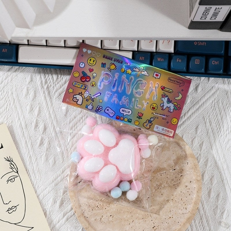 Decompression Cat Paw Squeezing Fun