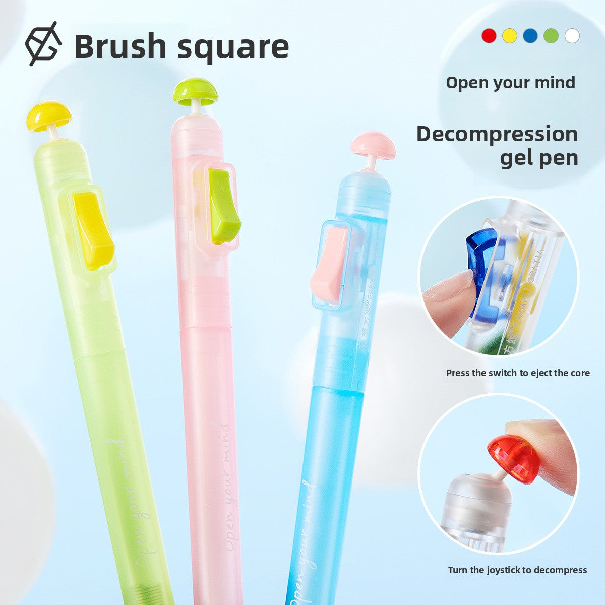 Decompression gel pen