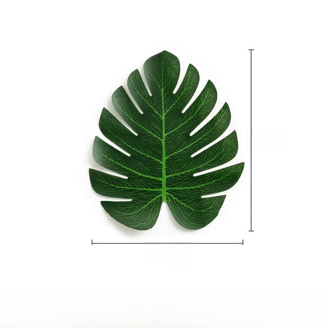 Decorative Artificial Leaves with Rod for Party and Home