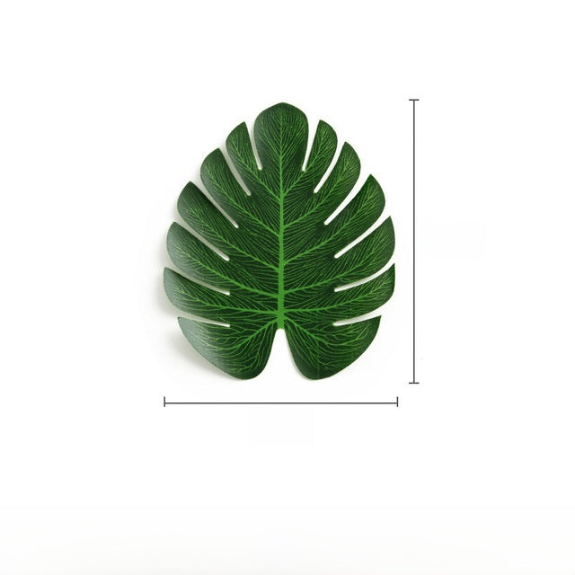 Decorative Artificial Leaves with Rod for Party and Home