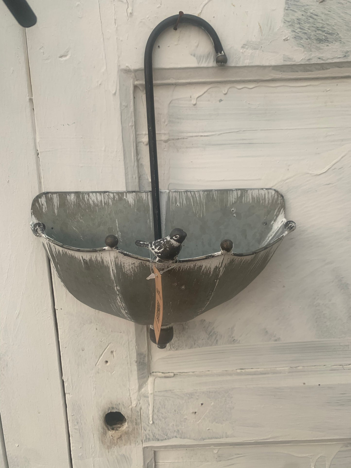 Decorative Bird Umbrella Hanging Flower Pot Stand