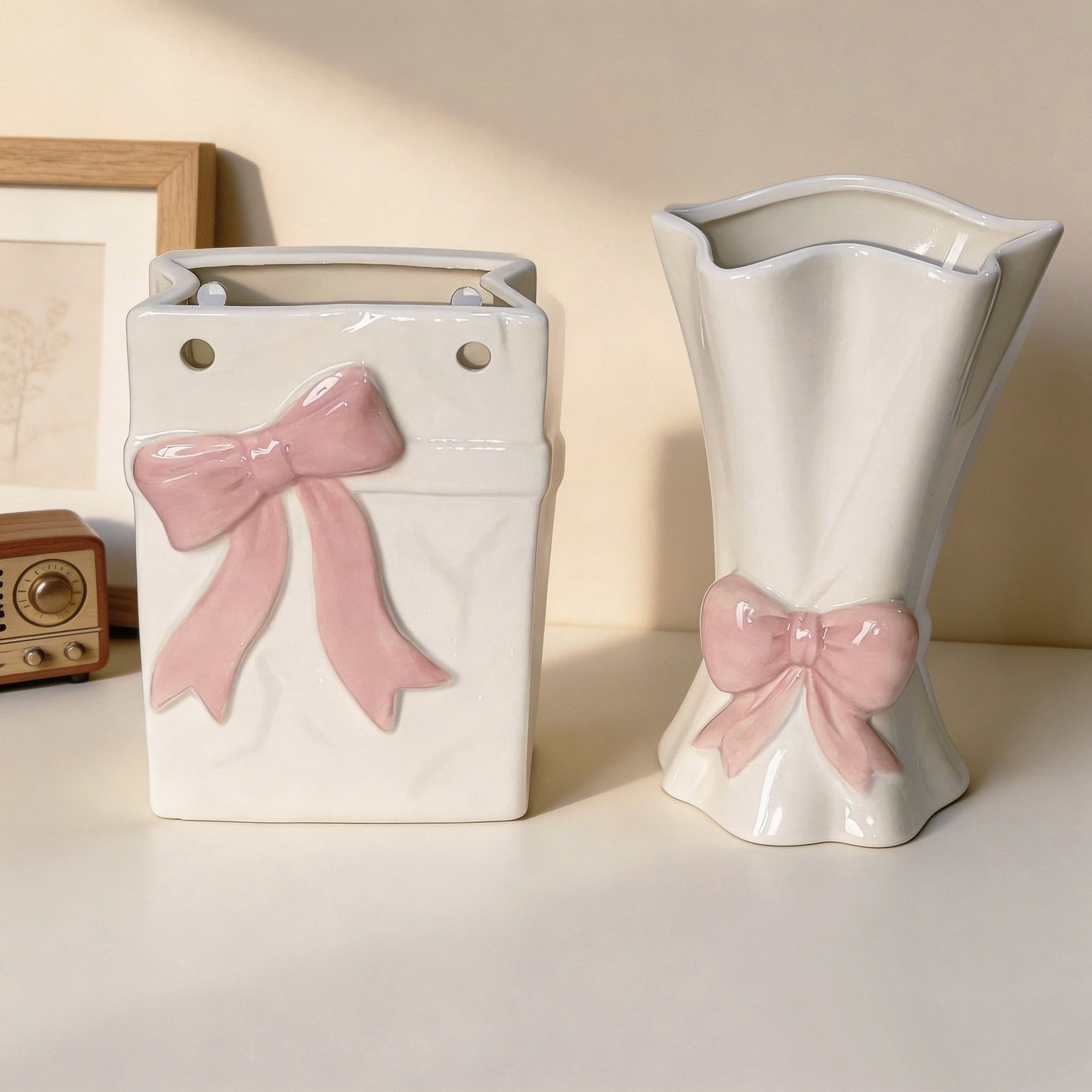Decorative Butterfly Knot Ceramic Vase