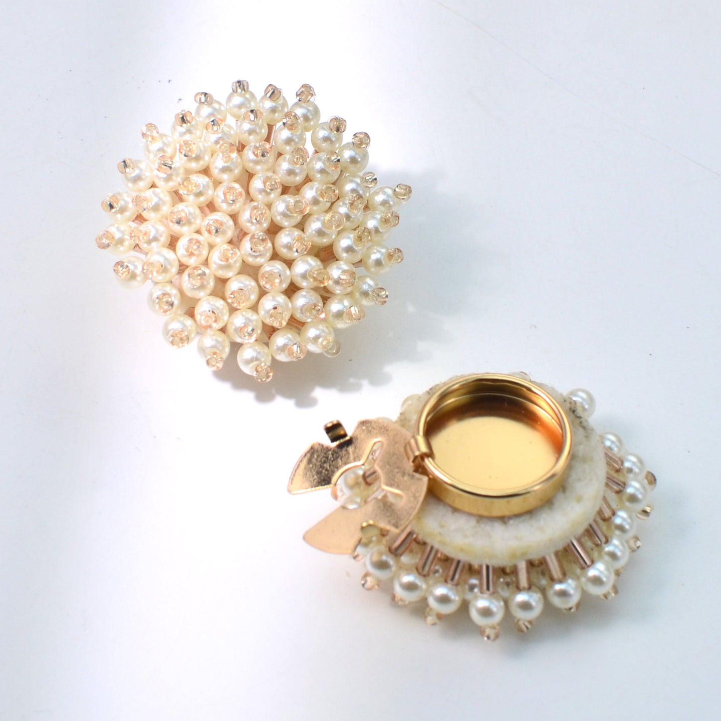 Decorative Button Covers with Crystal Accents