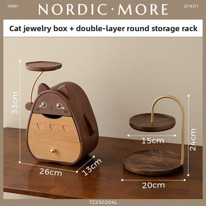 Decorative Cat Jewelry Storage Box