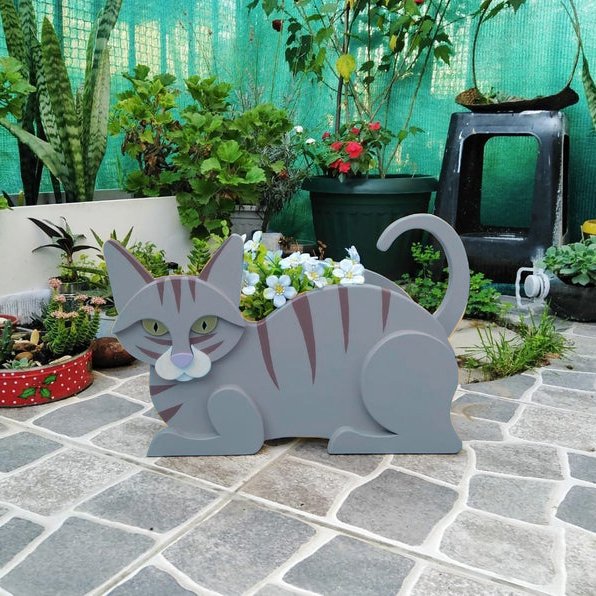 Decorative Cat Shaped Planter