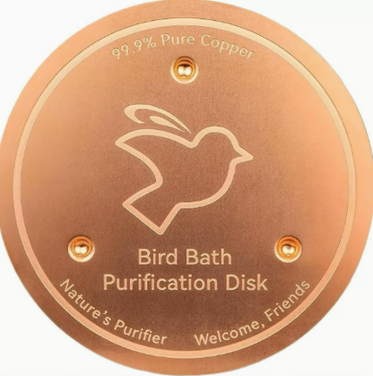 Decorative Copper Bird Bath Disk