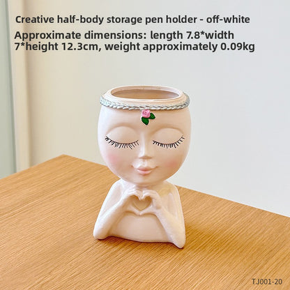 Decorative Desktop Pen Holder
