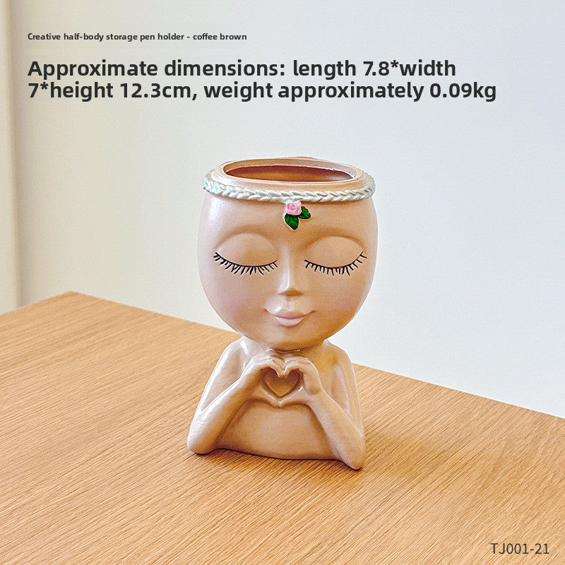 Decorative Desktop Pen Holder