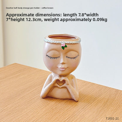 Decorative Desktop Pen Holder