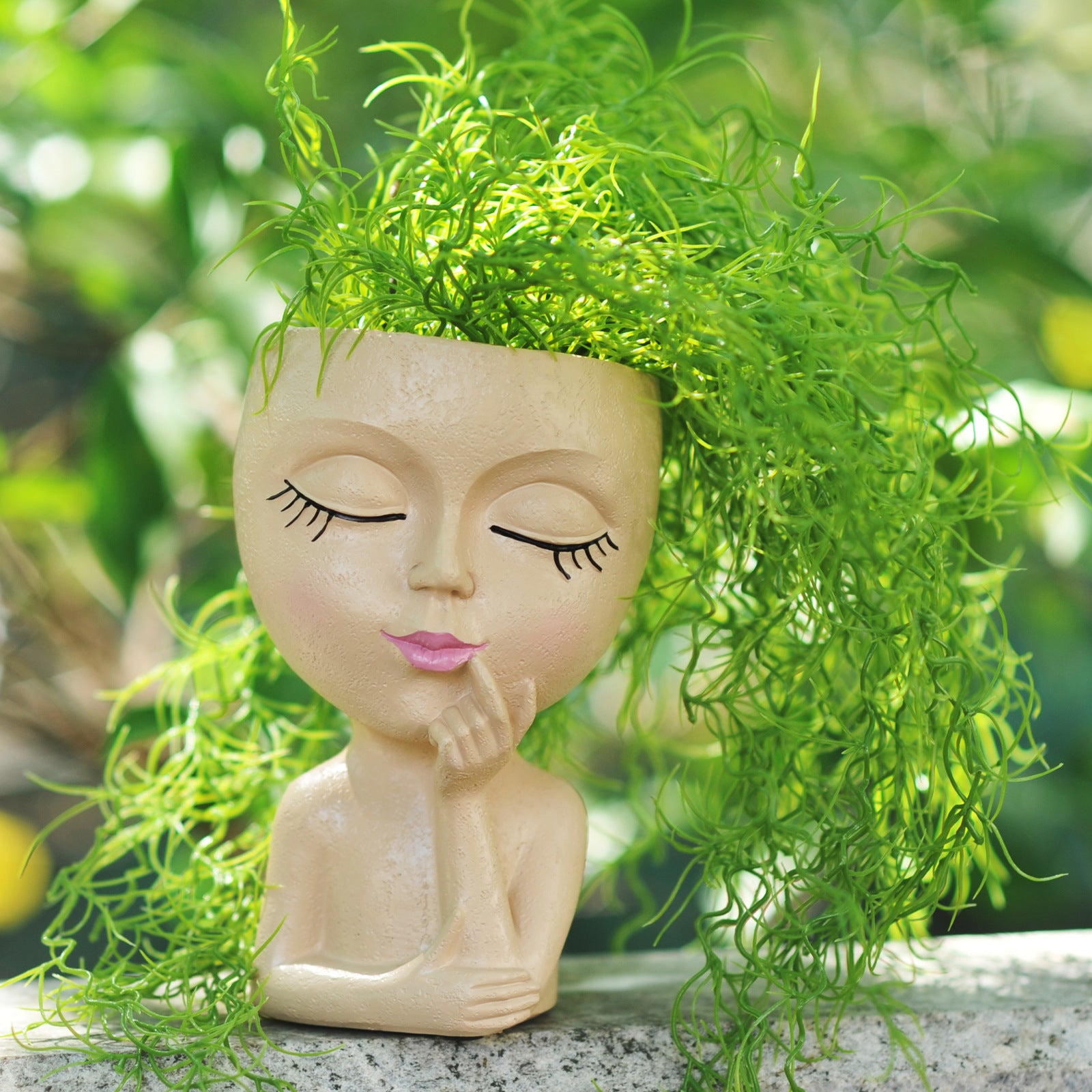 Decorative Face Planter Pot