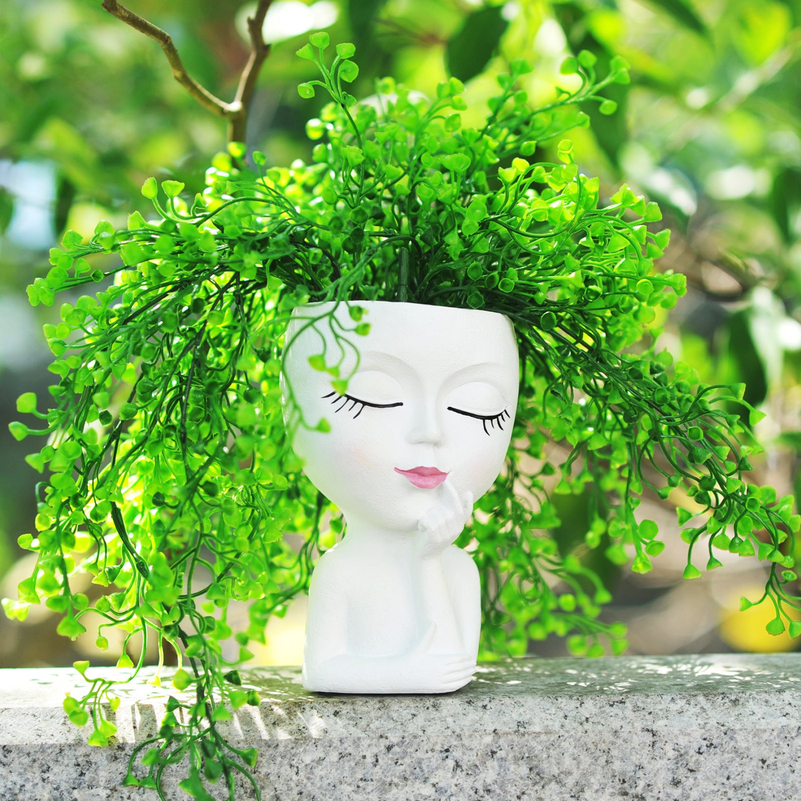 Decorative Face Planter Pot