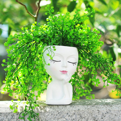 Decorative Face Planter Pot