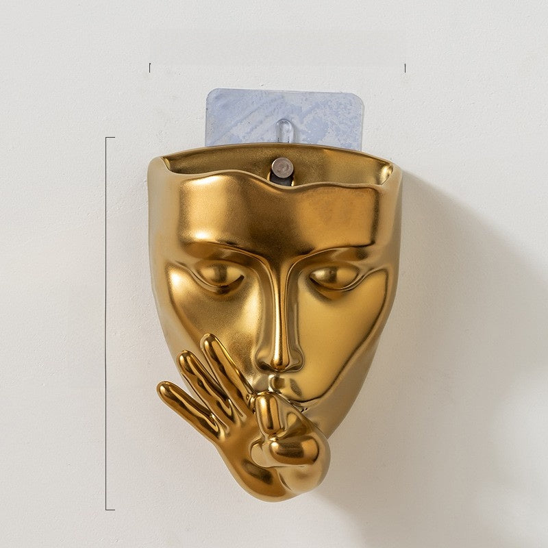 Decorative Face Vase Wall Art