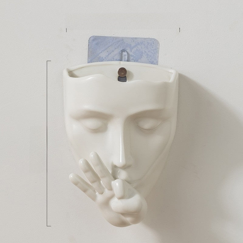 Decorative Face Vase Wall Art