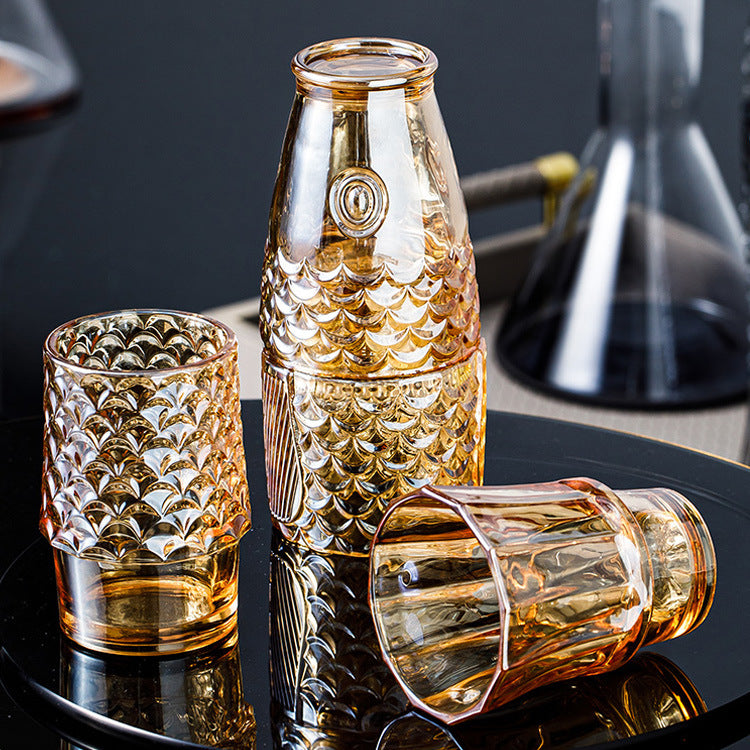 Decorative Fish-shaped Stackable Glass Cups
