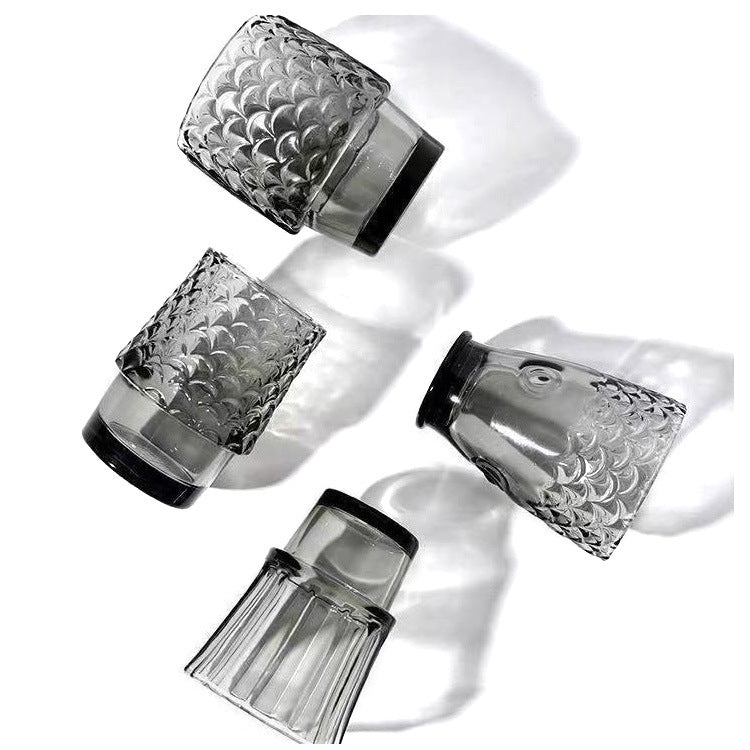 Decorative Fish-shaped Stackable Glass Cups