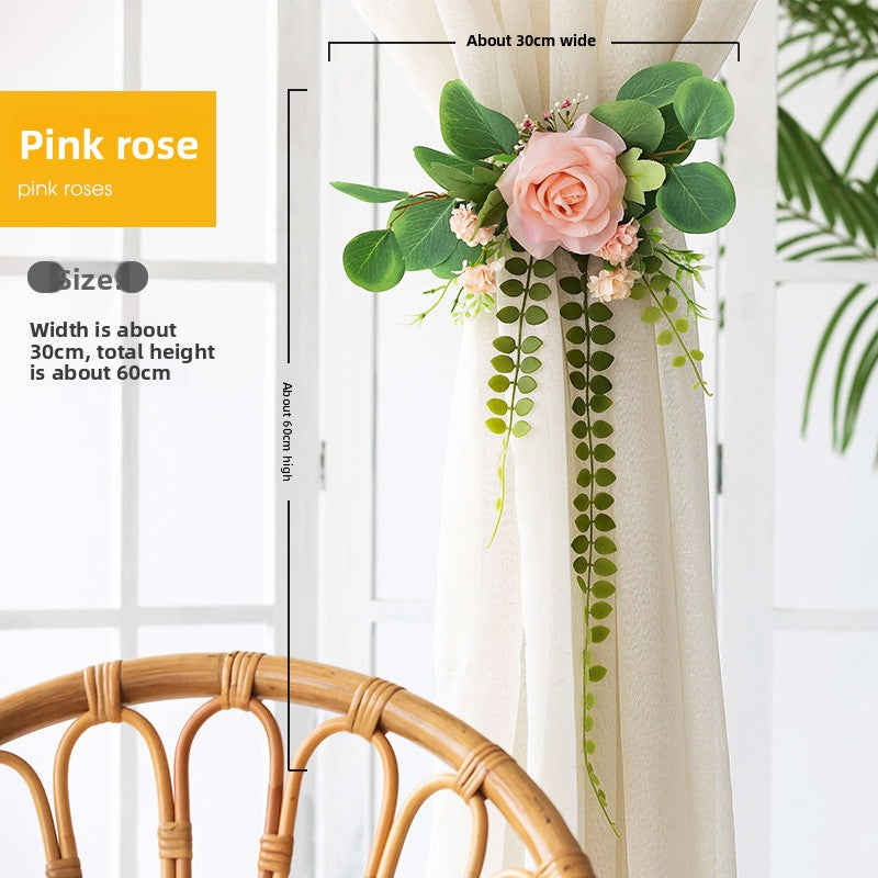 Decorative Floral Curtain Tiebacks