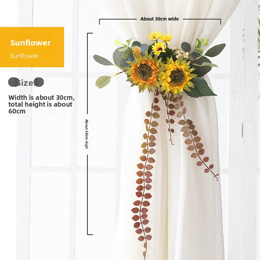 Decorative Floral Curtain Tiebacks