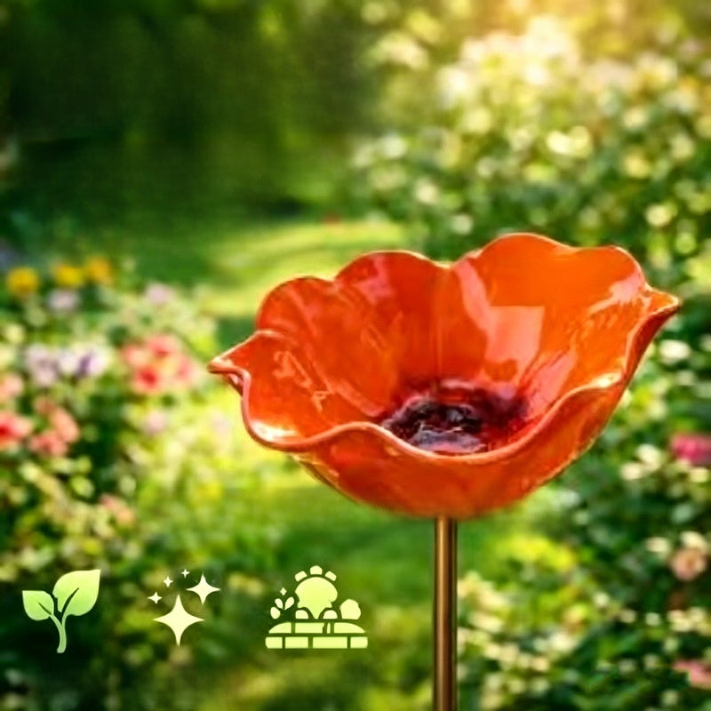 Decorative Garden Bird Feeder with Watering Function