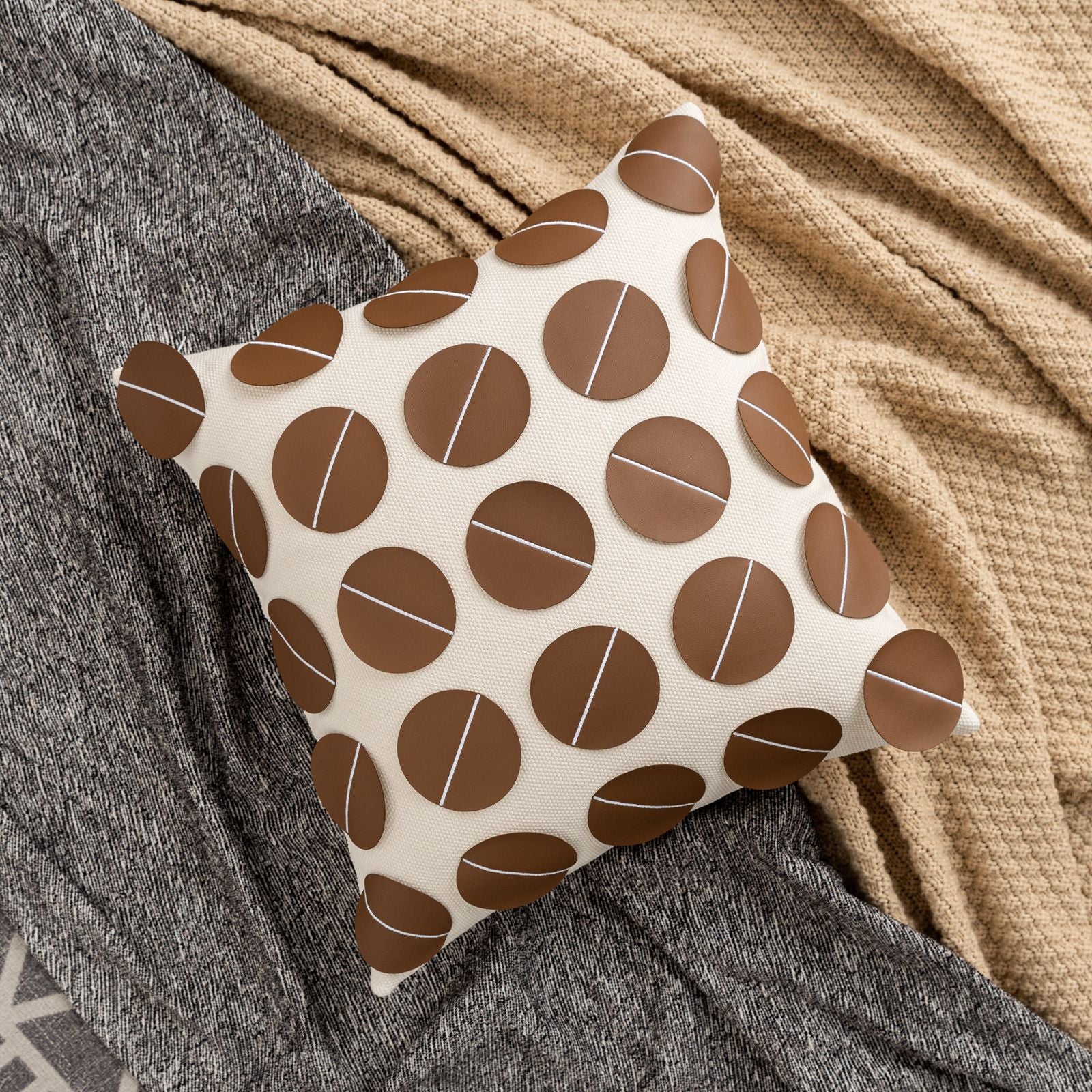 Decorative Imitation Leather Pillow Covers