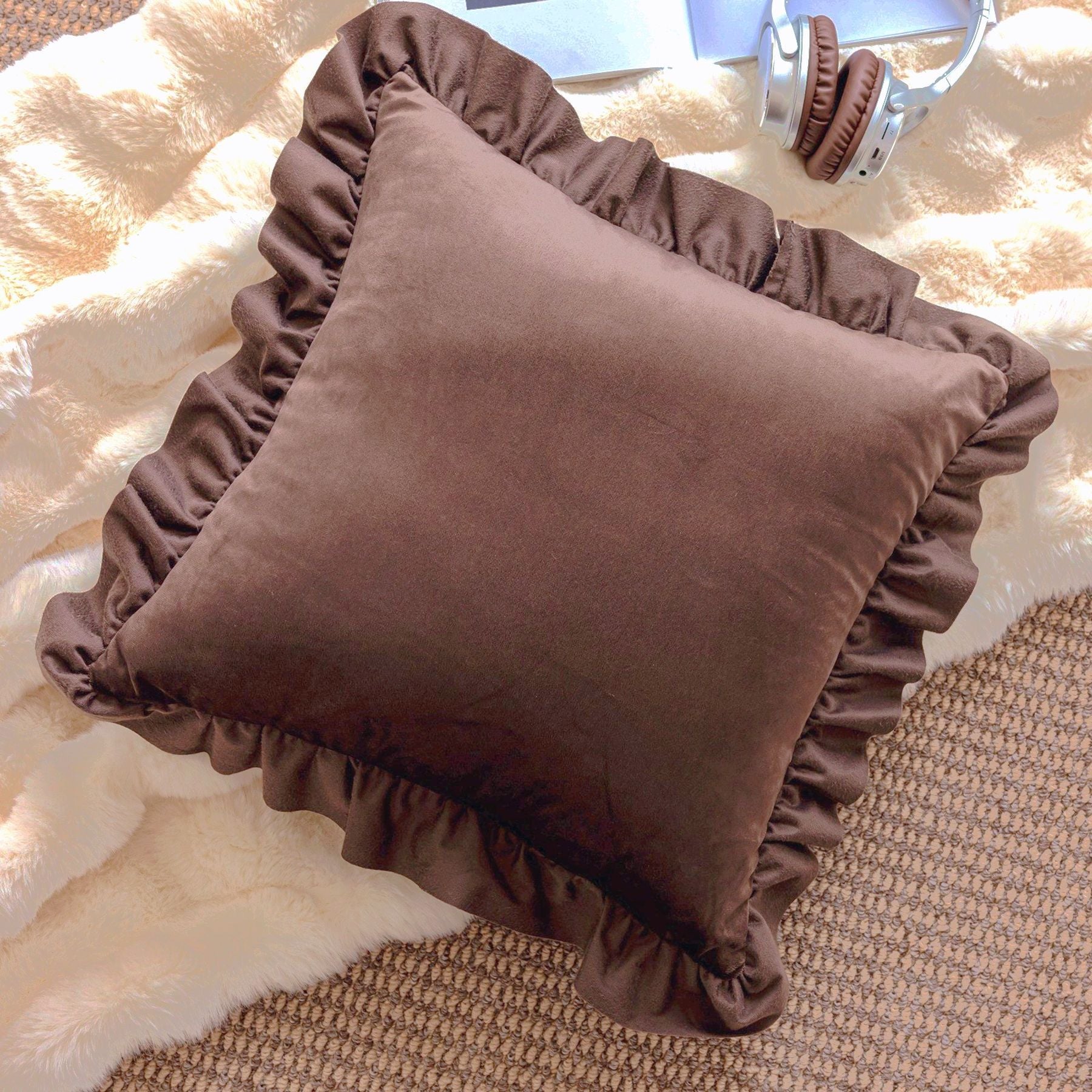 Decorative Imitation Leather Pillow Covers