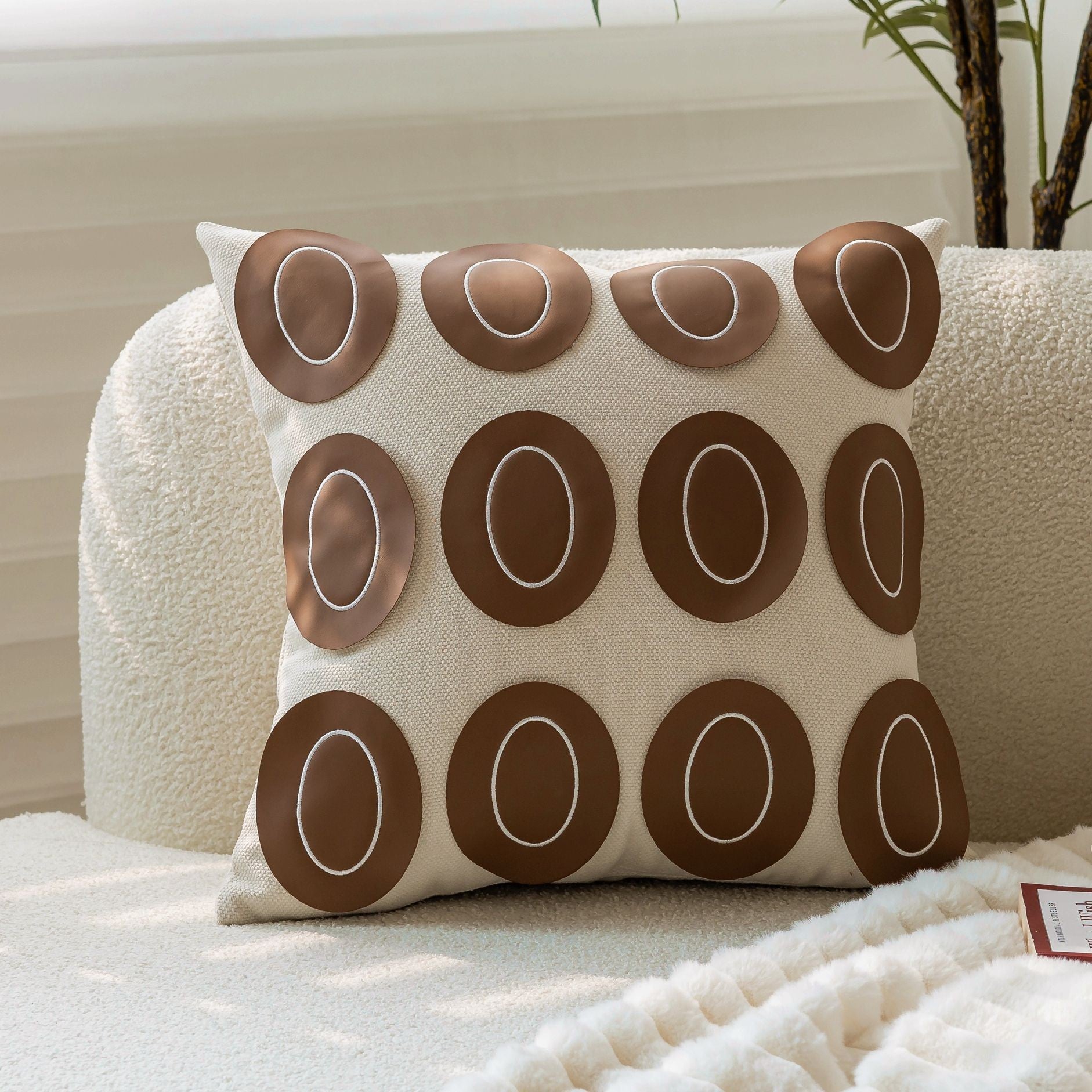 Decorative Imitation Leather Pillow Covers