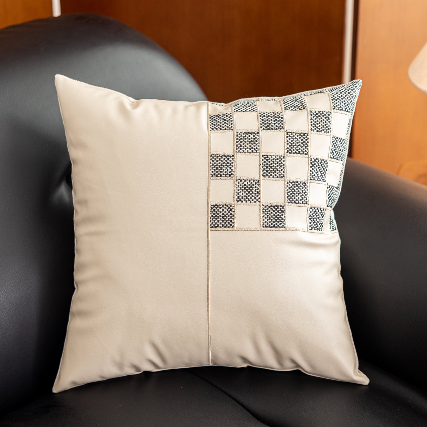 Decorative Imitation Leather Pillow Covers