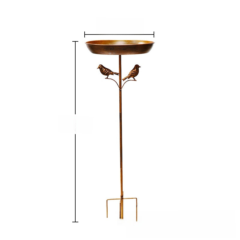 Decorative Iron Bird Bath Feeder