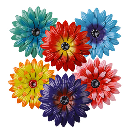 Decorative Iron Flower Fence Wall Art Set