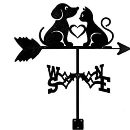 Decorative Iron Weather Vane for Outdoor Garden