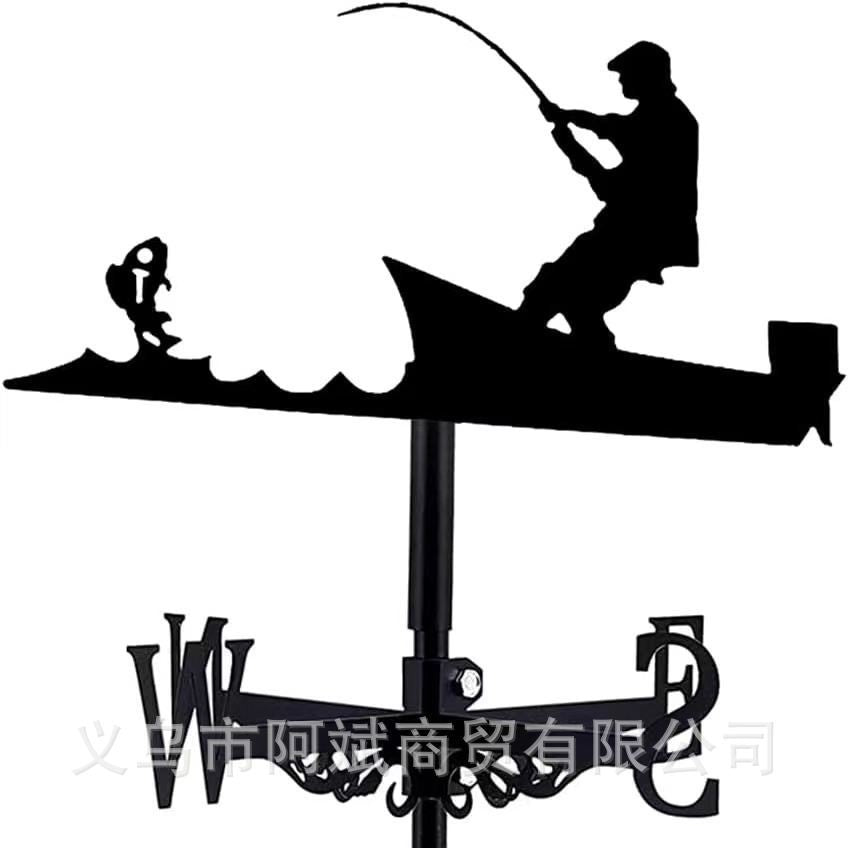 Decorative Iron Weather Vane for Outdoor Garden