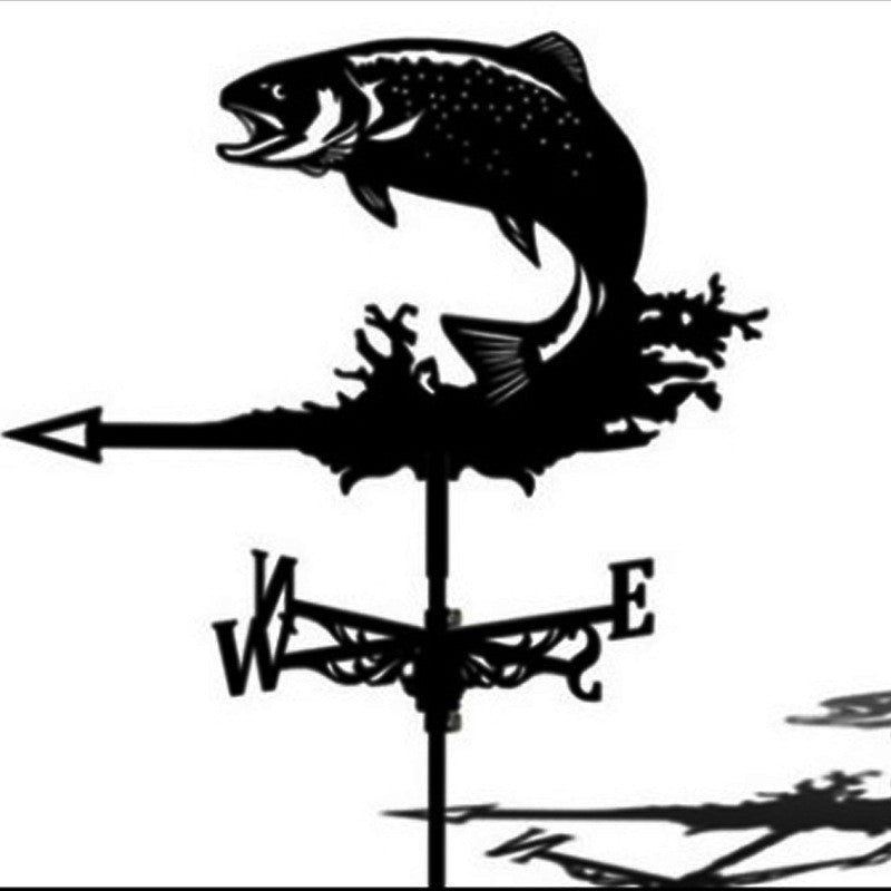 Decorative Iron Weather Vane for Outdoor Garden