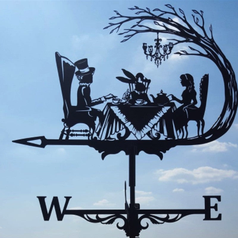 Decorative Iron Weather Vane for Outdoor Garden