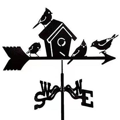 Decorative Iron Weather Vane for Outdoor Garden