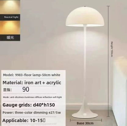 Decorative Mushroom Floor Lamp with Adjustable Lighting