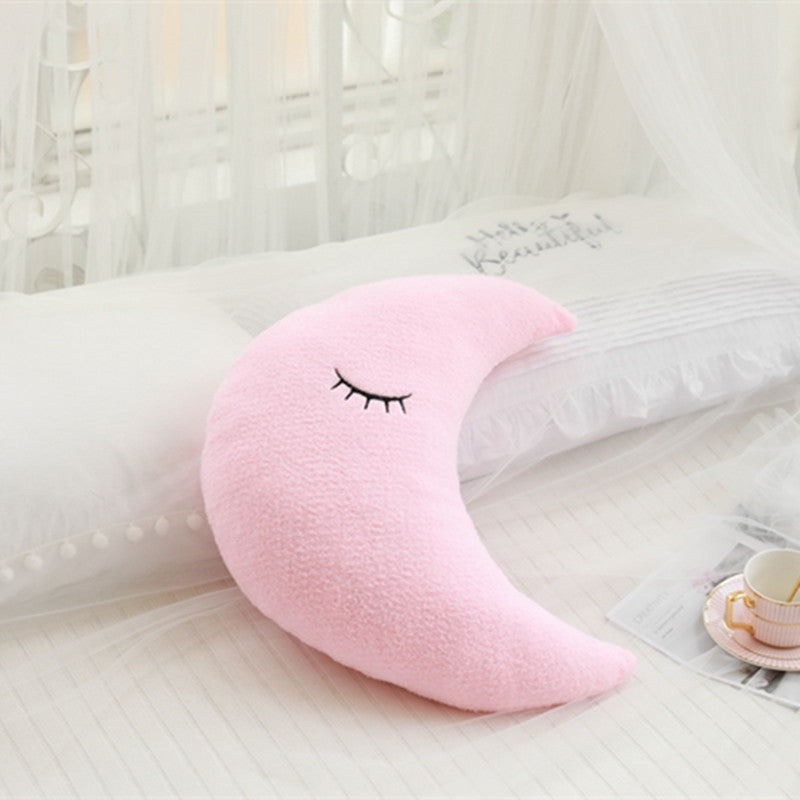 Decorative Plush Pillow Cloud Moon Star Shapes
