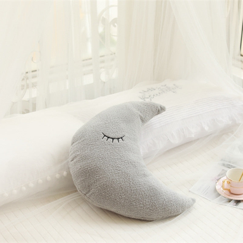 Decorative Plush Pillow Cloud Moon Star Shapes