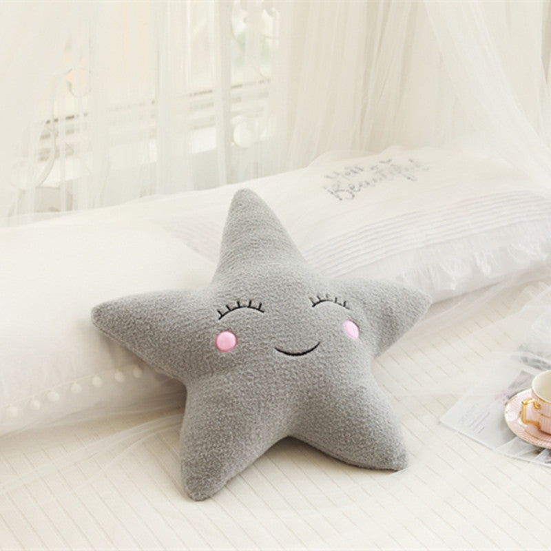 Decorative Plush Pillow Cloud Moon Star Shapes