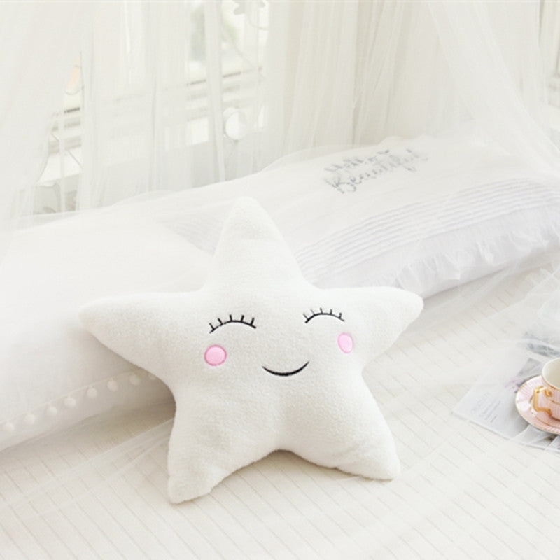 Decorative Plush Pillow Cloud Moon Star Shapes