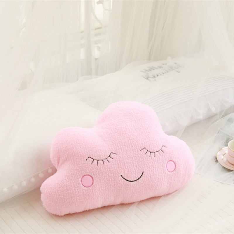 Decorative Plush Pillow Cloud Moon Star Shapes